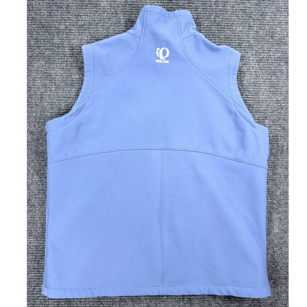 Pearl Izumi Mens Blue Cycling Vest Full Zip Sleeveless Jacket Large 4709 - Picture 5 of 8